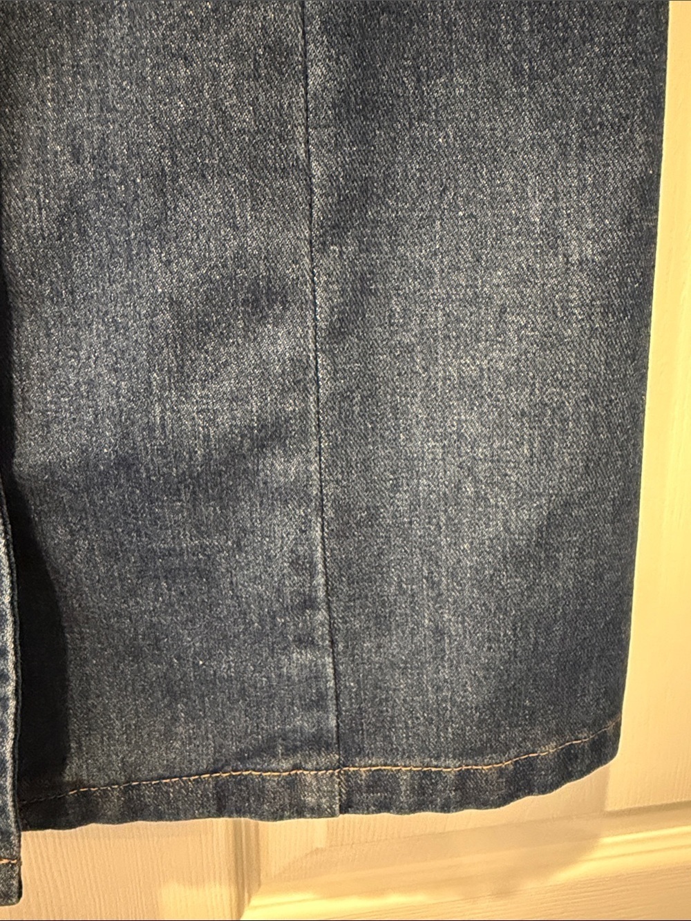 Sincerly Jules Dark Blue Denim Button-Front Mini Dress Size XS - Picture 3 of 7